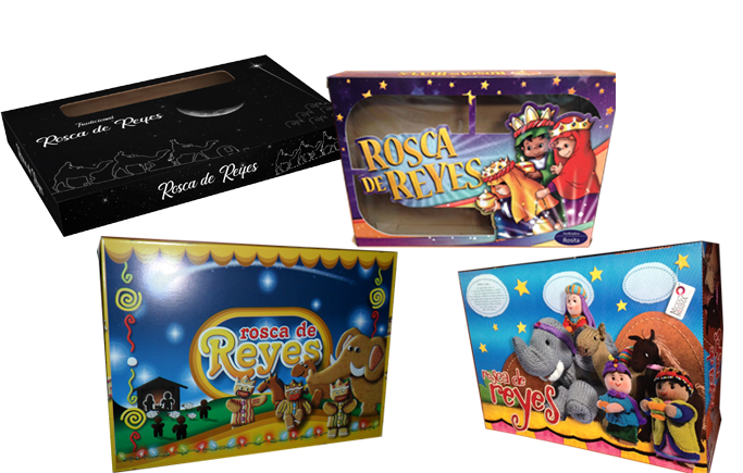 cafetería principalmente comunicación Cajas de Cartón - Cajas para Rosca de Reyes