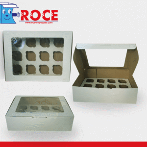 Caja para 12 Cupcakes Paquete de 50 Piezas