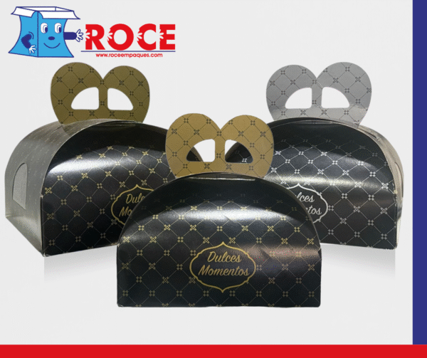 Caja Bombonera para Pastel Paquete de 50 Piezas Oro