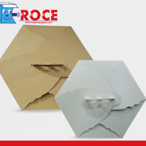 Caja Hexagonal para Pastel Blanca Paquete de 50 Piezas