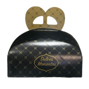 Caja Bombonera para Pastel Paquete de 50 Piezas Oro