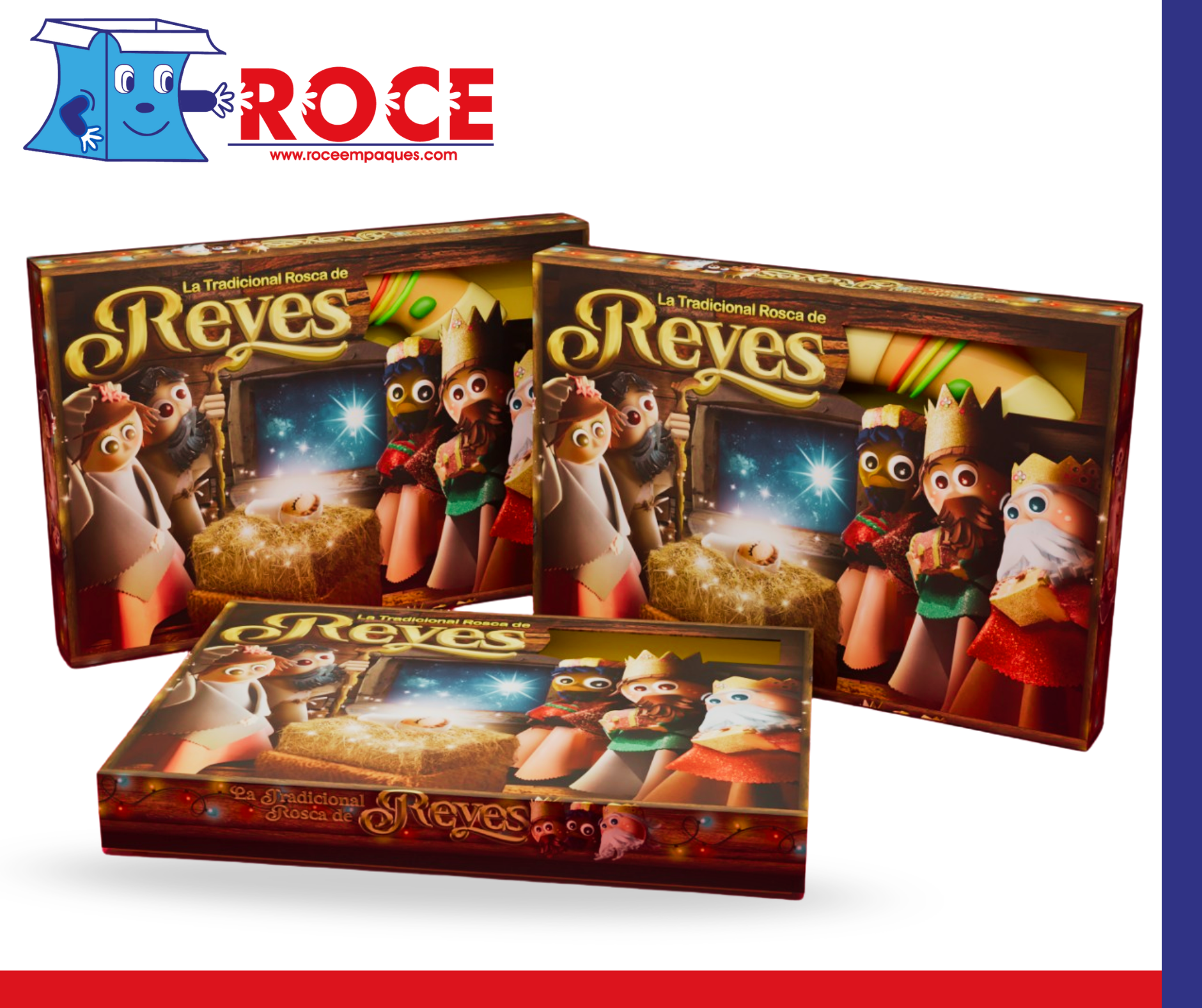 Caja para Rosca de Reyes 2025 Paquete de 50 Piezas