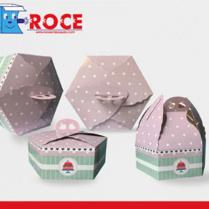 Caja Hexagonal Pastelito para Pastel Paquete de 50 Piezas