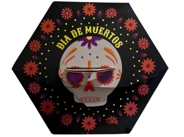 Caja Hexagonal Día de Muertos Paquete de 50 piezas