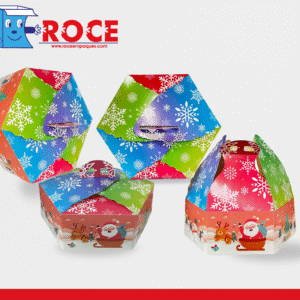 Caja Hexagonal Navidad para Pastel Paquete de 50 Piezas
