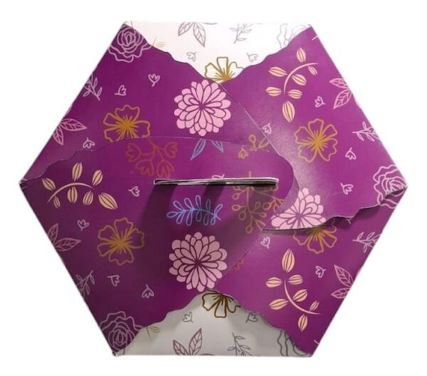 Caja Hexagonal Dia de las Madres para Pastel Paquete de 50 Piezas