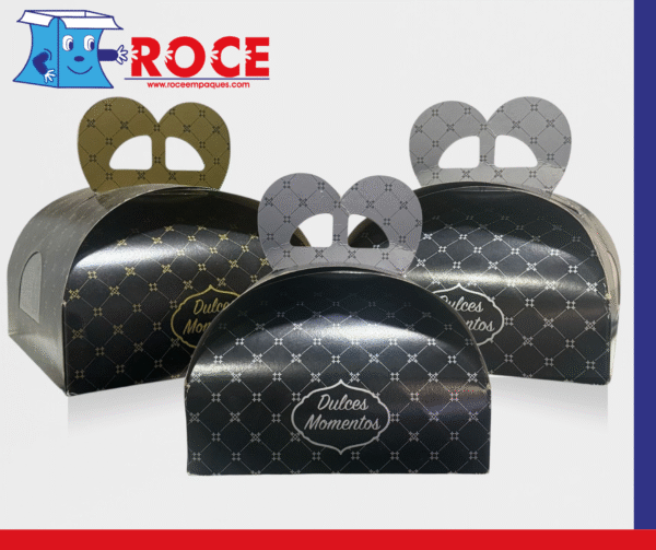 Caja Bombonera para Pastel Paquete de 50 Piezas Plata