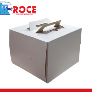 Caja Para Pastelito Paquete de 25 Piezas Blanca